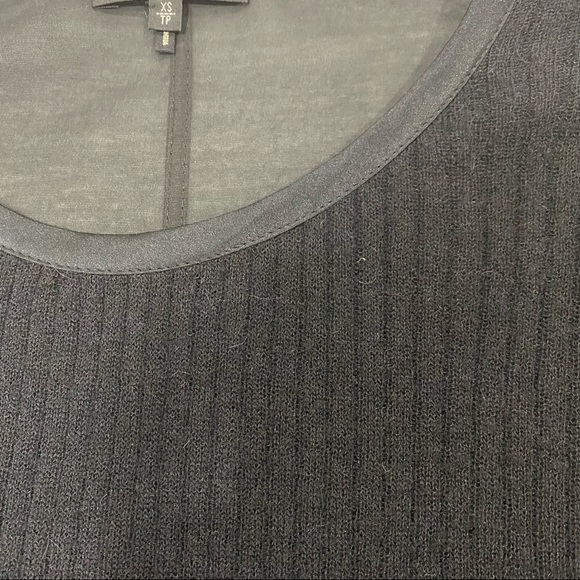 RAG & BONE Long Sleeve Wool Silk Tee Sheer - Picture 6 of 8